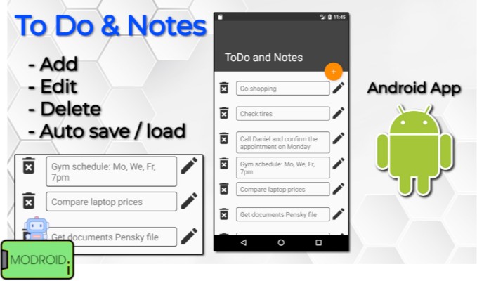 ToDo and Notes App Android - Source code for sell