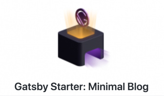 gatsby-starter-minimal-blog 