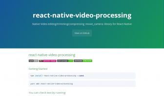 react-native-video-processing 